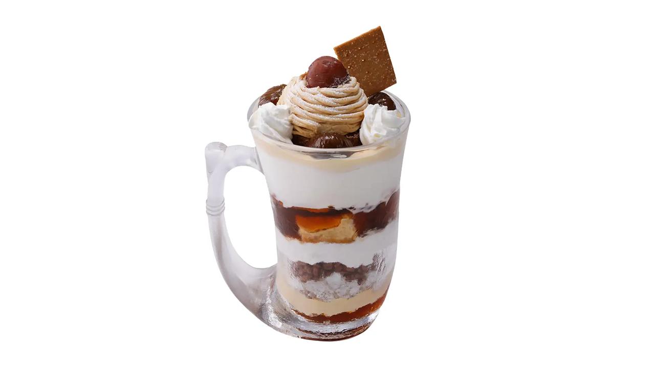 画像: ●ジョッキパフェ(マロン)