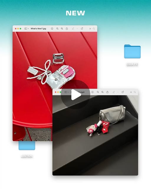 画像: BRAYE(ブレイ) on Instagram: "ヒント、もう少しだけ バッグにちらっと見えるこの小さなアイテム… 新作の正体が少しずつ明らかに…？ #ブレイ新作"
