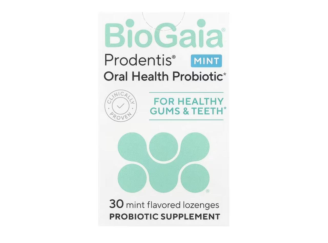 画像: BioGaia, Prodentis® Oral Health Probiotic、ミント、プロバイオティクスロゼンジ30粒 / iHerb