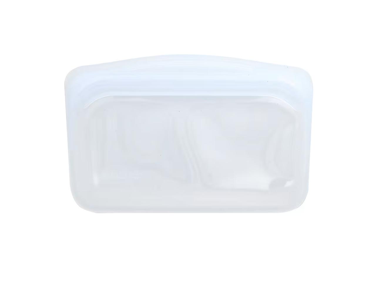 画像: Stasher, リユーザブルシリコーンフードバッグ、スナックサイズ、透明、355ml / iHerb