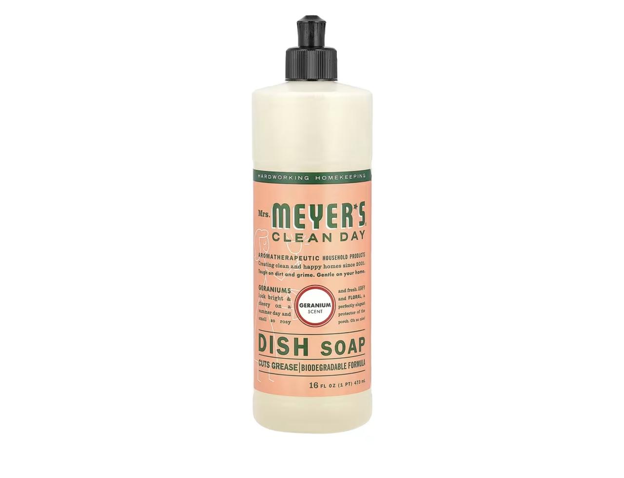 画像: Mrs. Meyers Clean Day, 食器用洗剤、ゼラニウムの香り / iHerb