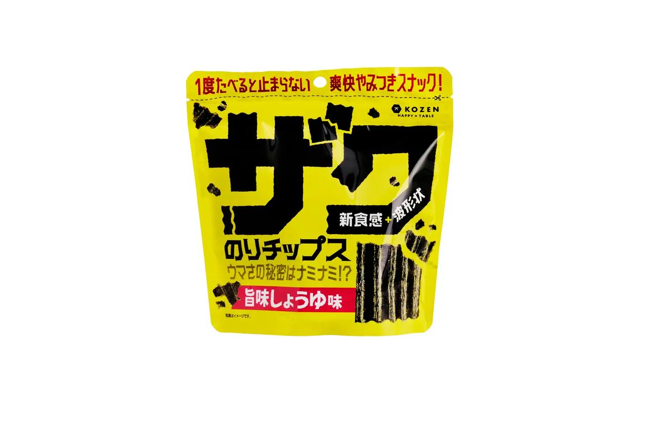 画像: 商品名：ザクのりチップス 旨味しょうゆ味　8g 価格：350円（税抜） 発売日：2025年9月1日 販売先：全国量販店、公式オンラインショップ、直営店「のりきっちん」