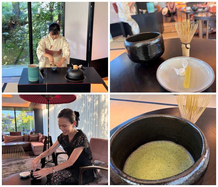 画像: 茶道初心者でも安心。丁寧に教えてくれるので、おいしい抹茶を点てることに成功!この日は海外ゲストがご夫婦で参加されていました。