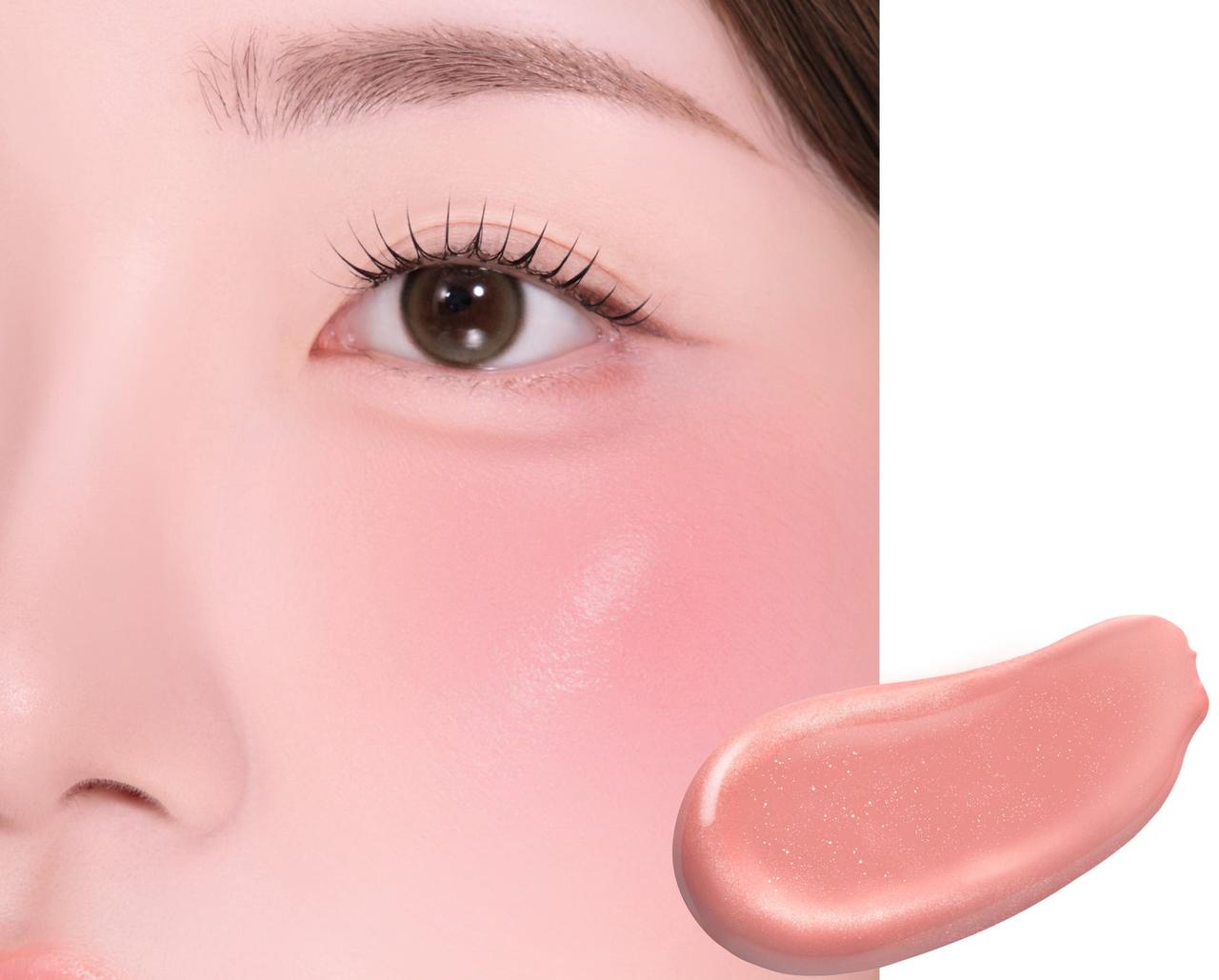 画像3: TWICE MOMOが魅せる“水彩チーク”の魔法♡ふんわりと頬を彩るリキッドチークとプロ仕上げのリキッドチーク用ブラシが新登場！