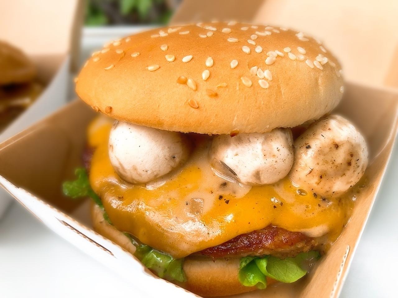 画像4: きのこ×贅沢ソースで味わう、グルメバーガー