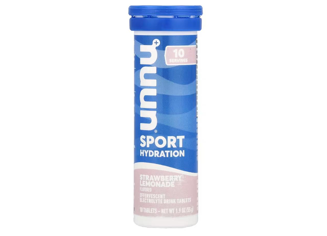 画像: Nuun, 水分補給、スポーツ、発泡性電解質サプリメント、ストロベリーレモネード、タブレット10粒 / iHerb