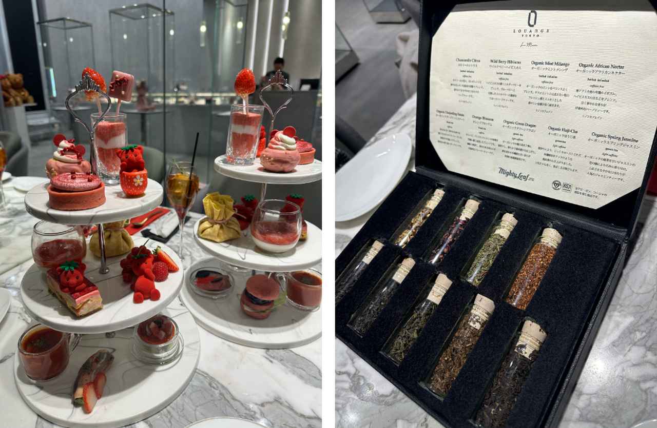 画像: 優雅でかわいいアフタヌーンティー "ピンクリボン"