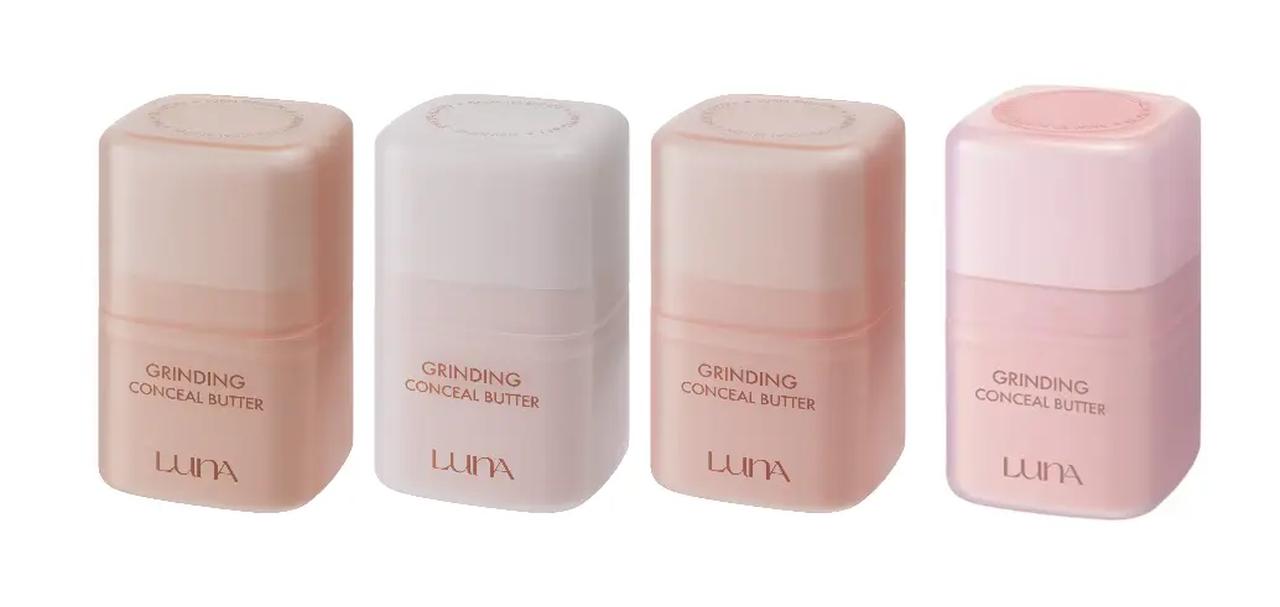 画像: LUNA グラインディング コンシール バター 00号 ピンクブライト、01号サーモンベージュ、02号 アイボリー、03号　ポーセリン、 価格：2,640円(税込) カラー展開：全4色　容量：10g 発売場所：Qoo10内「AK BEAUTY OFFICIAL」公式ショップ