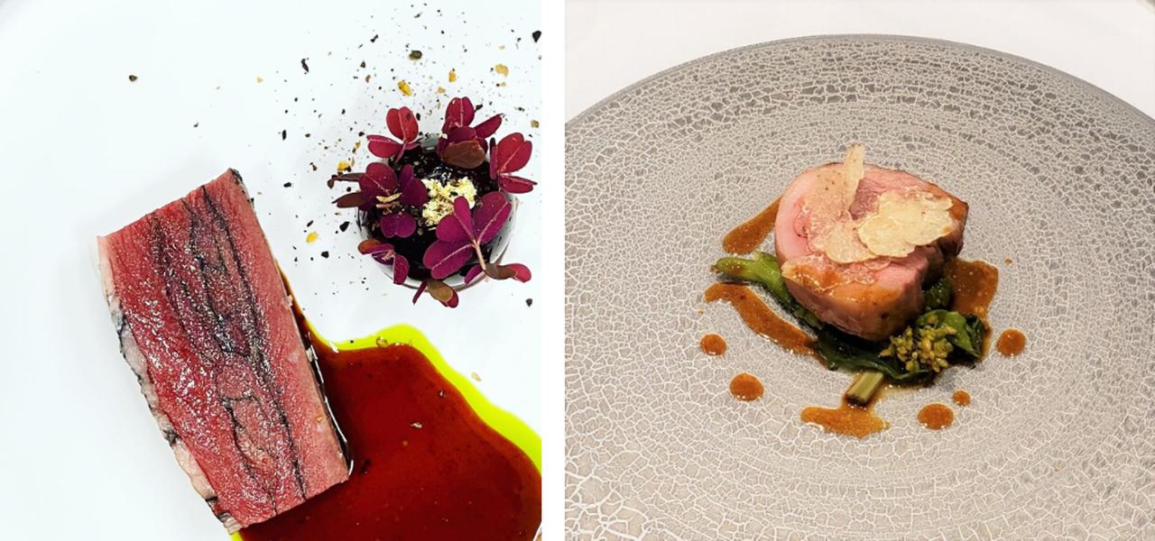 画像1: シェフの妙技と高級食器が優美な食卓を演出