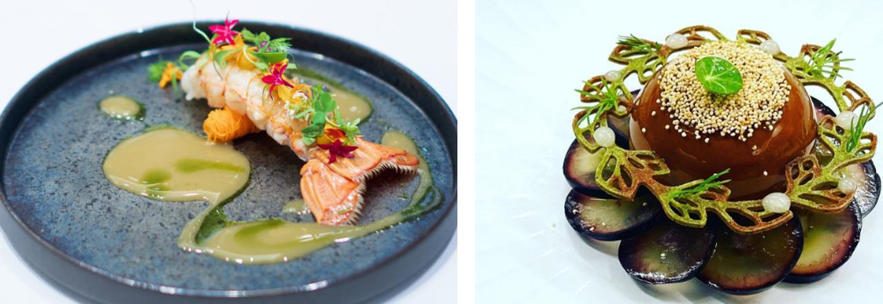画像2: シェフの妙技と高級食器が優美な食卓を演出