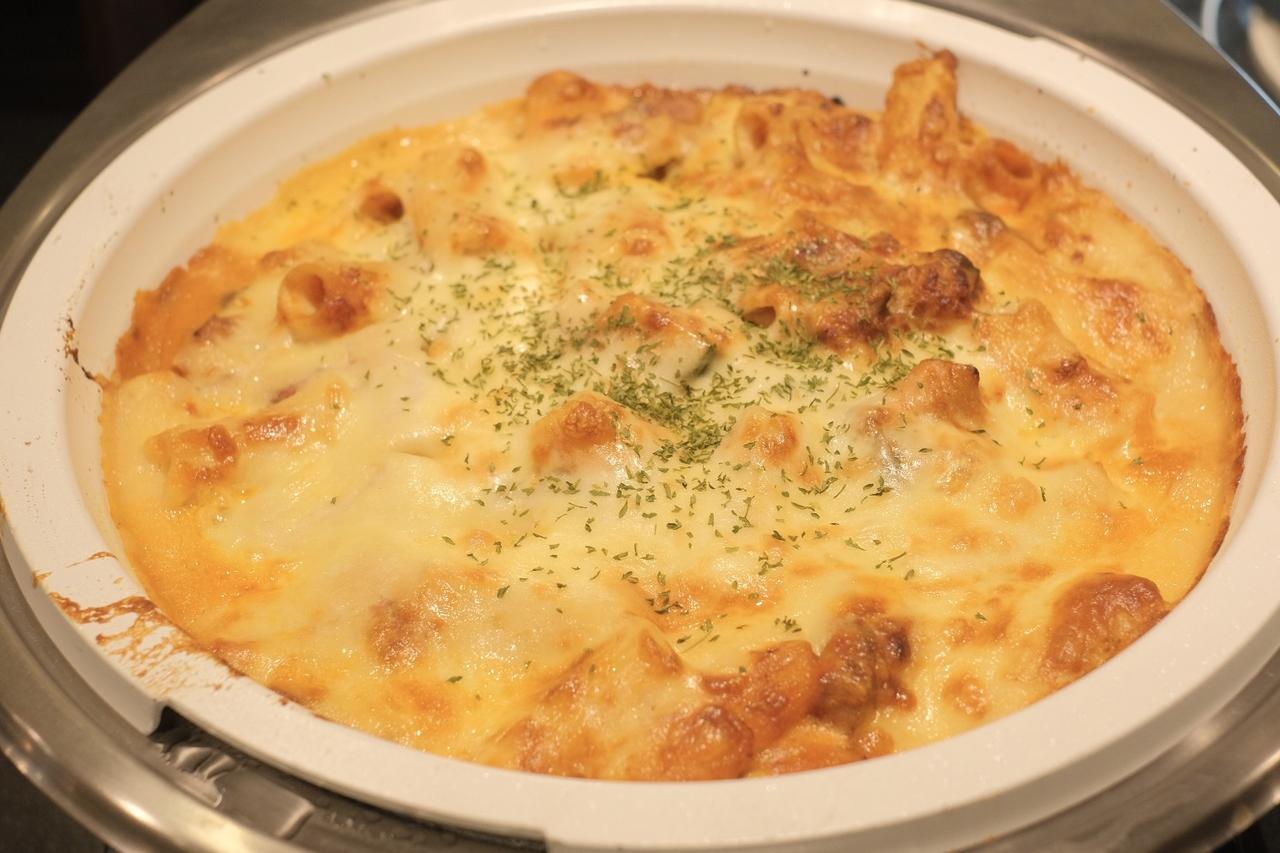 画像: かぼちゃとキノコのミートソースグラタン