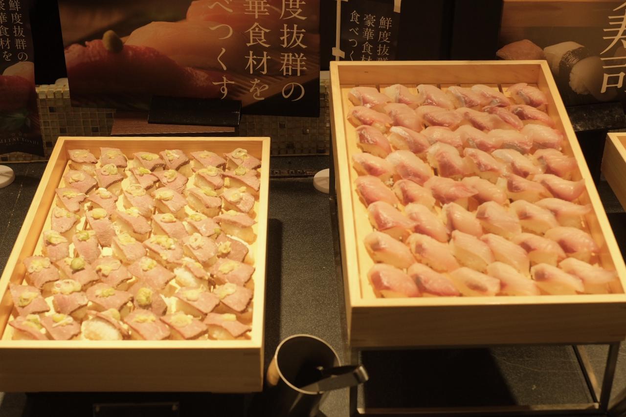 画像: ローストビーフ握り/大ネタ ブリ握り/