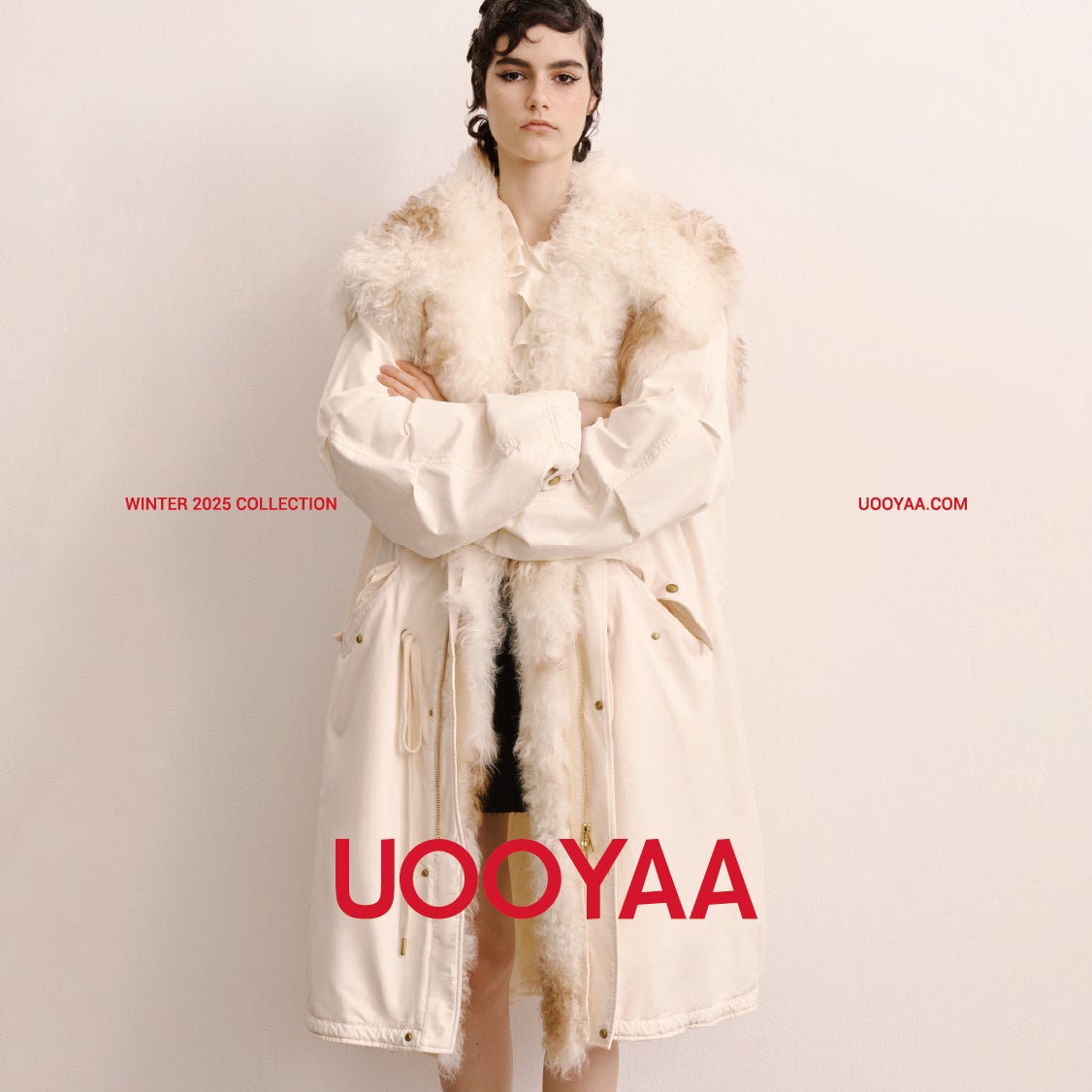 画像: ウール襟デザインモッズコート 220,000円（税込）