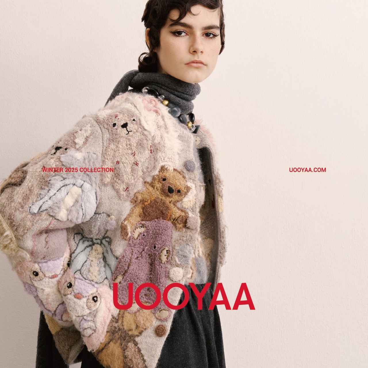 画像: ハンドエンブロイダリー・ニットカーディガン 360,000円（税込）