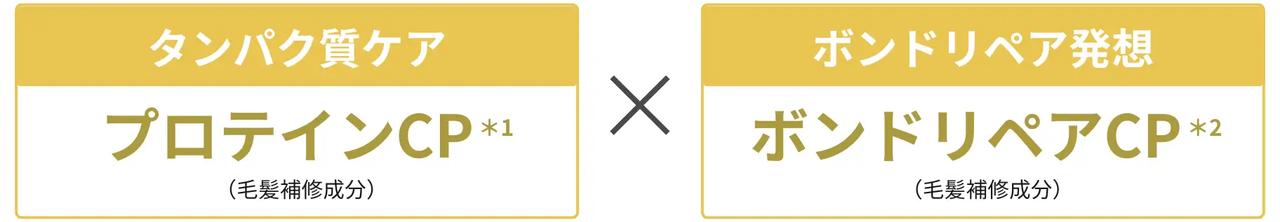 画像: *1 加水分解ケラチン、アルギニン、イソペンチルジオール、ソルビトール *2 γ-ドコサラクトン、ヒドロキシプロピルグルコナミド、グルコン酸ヒドロキシプロピルアンモニウム