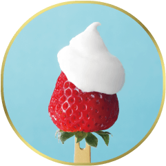 画像: フルーツにディップ!