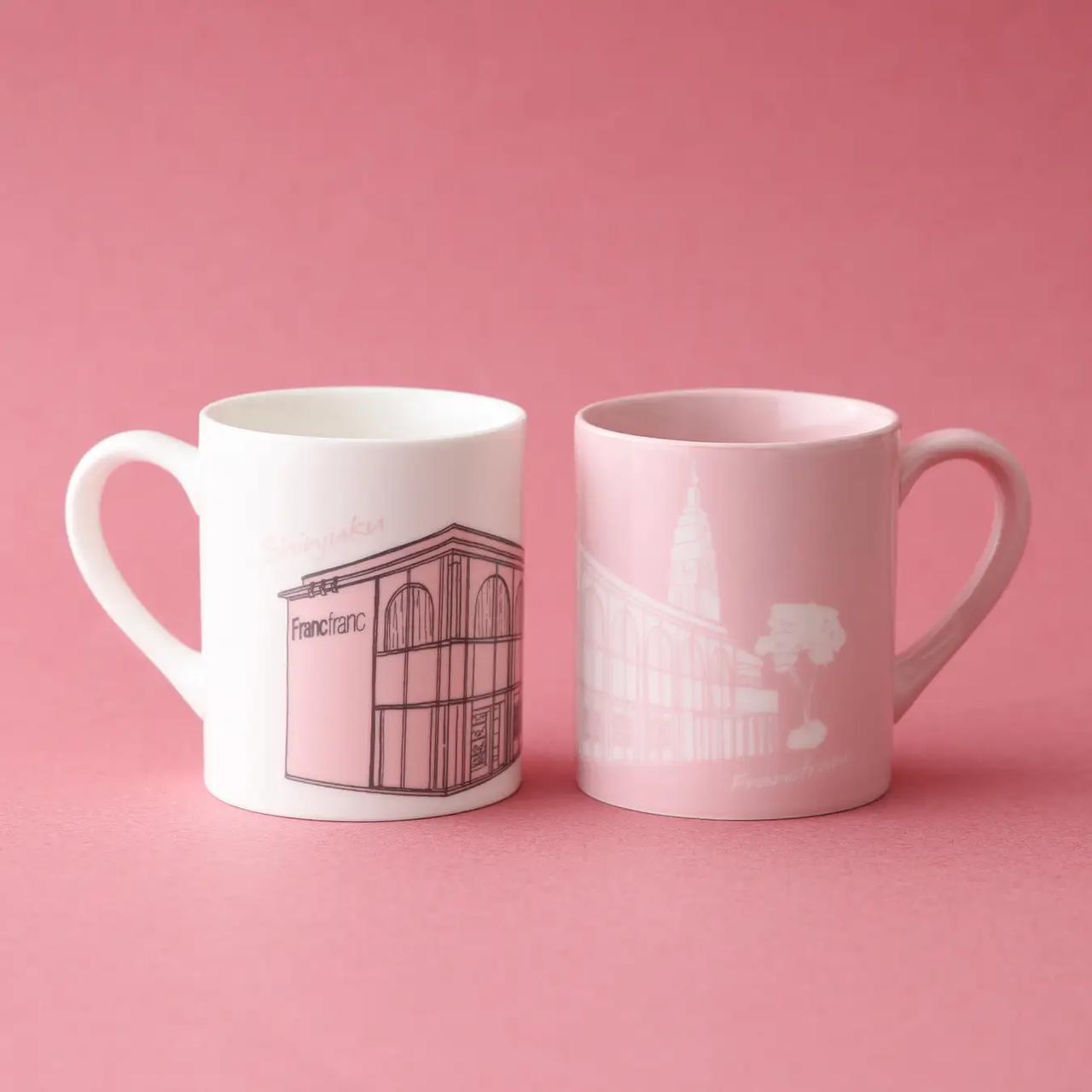 画像: 【商品名】【新宿】リニューアル　記念マグ 【種類】ホワイト/ピンク 【価格】500円