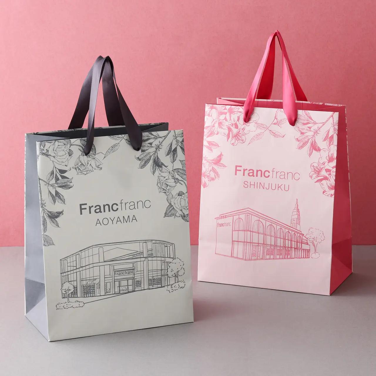 画像: 【商品名】リニューアル限定ショッパー 【種類】グレー（青山店限定）/ピンク（新宿サザンテラス店限定） 【価格】20円