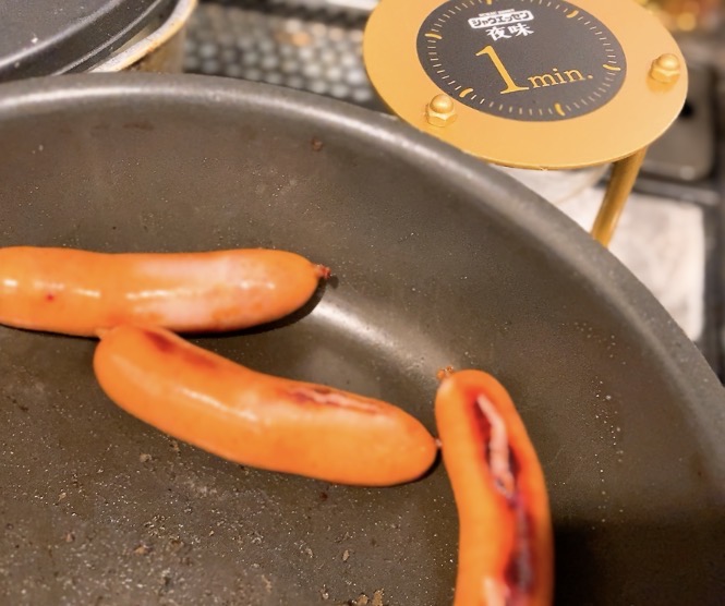 画像: 砂時計で1分