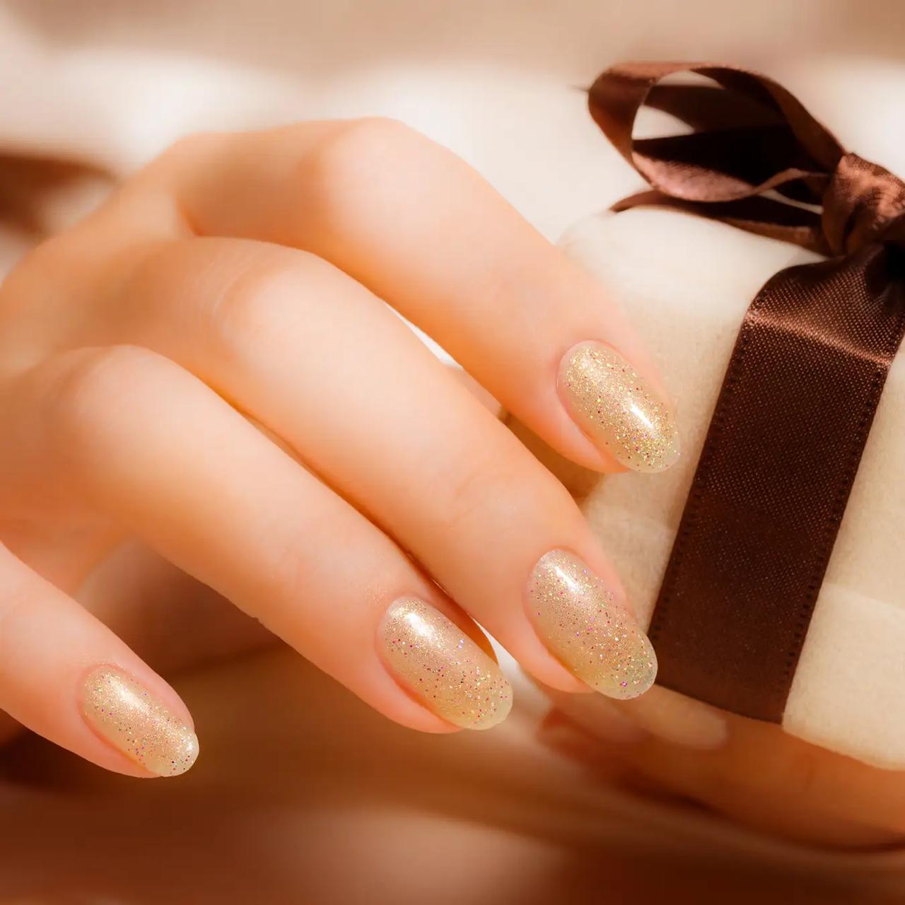 画像1: 多彩ラメが浮かび上がるファッショナブルなカーキカラー【限定色】