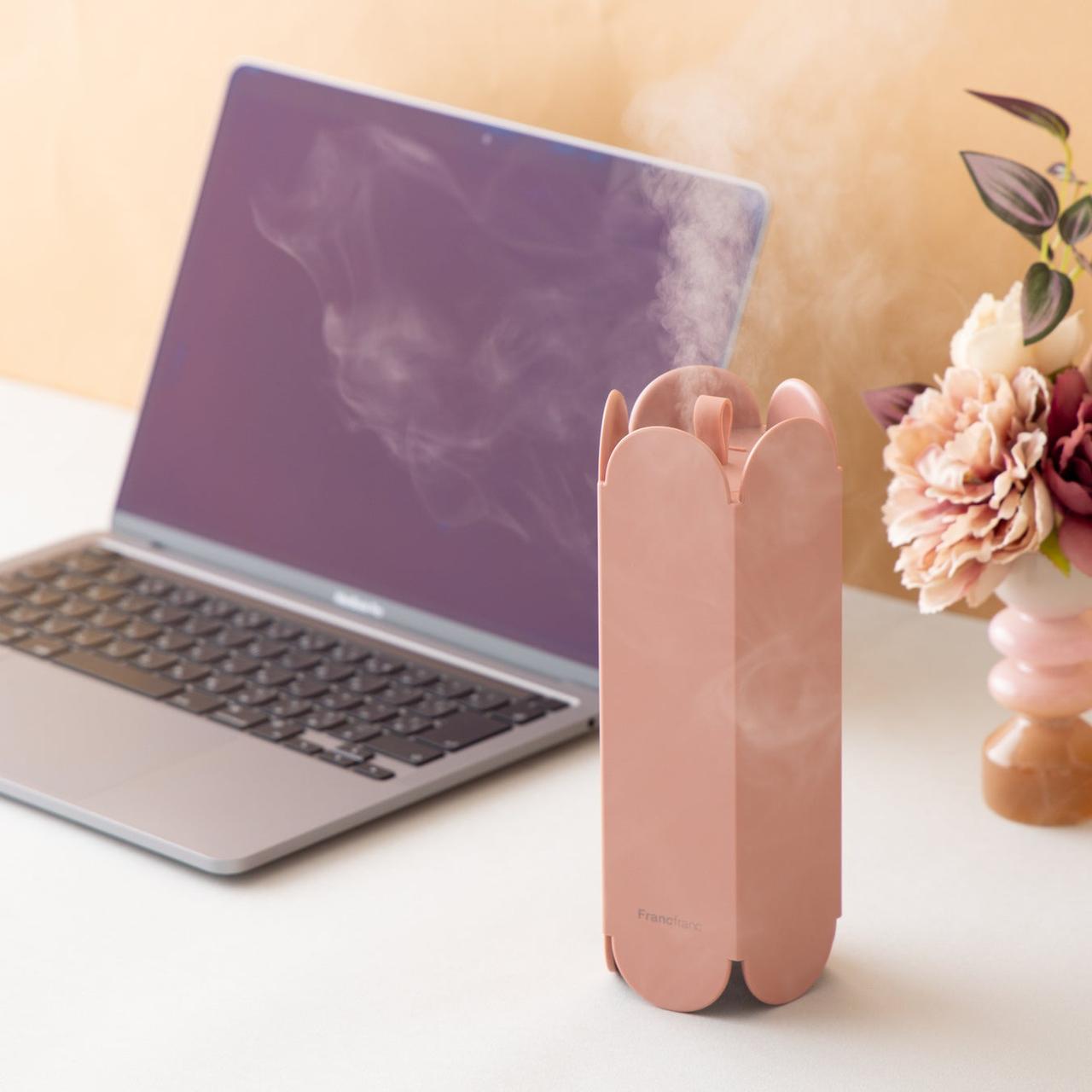 画像: コードレスで持ち運べる「アーチ 充電式 超音波加湿器」