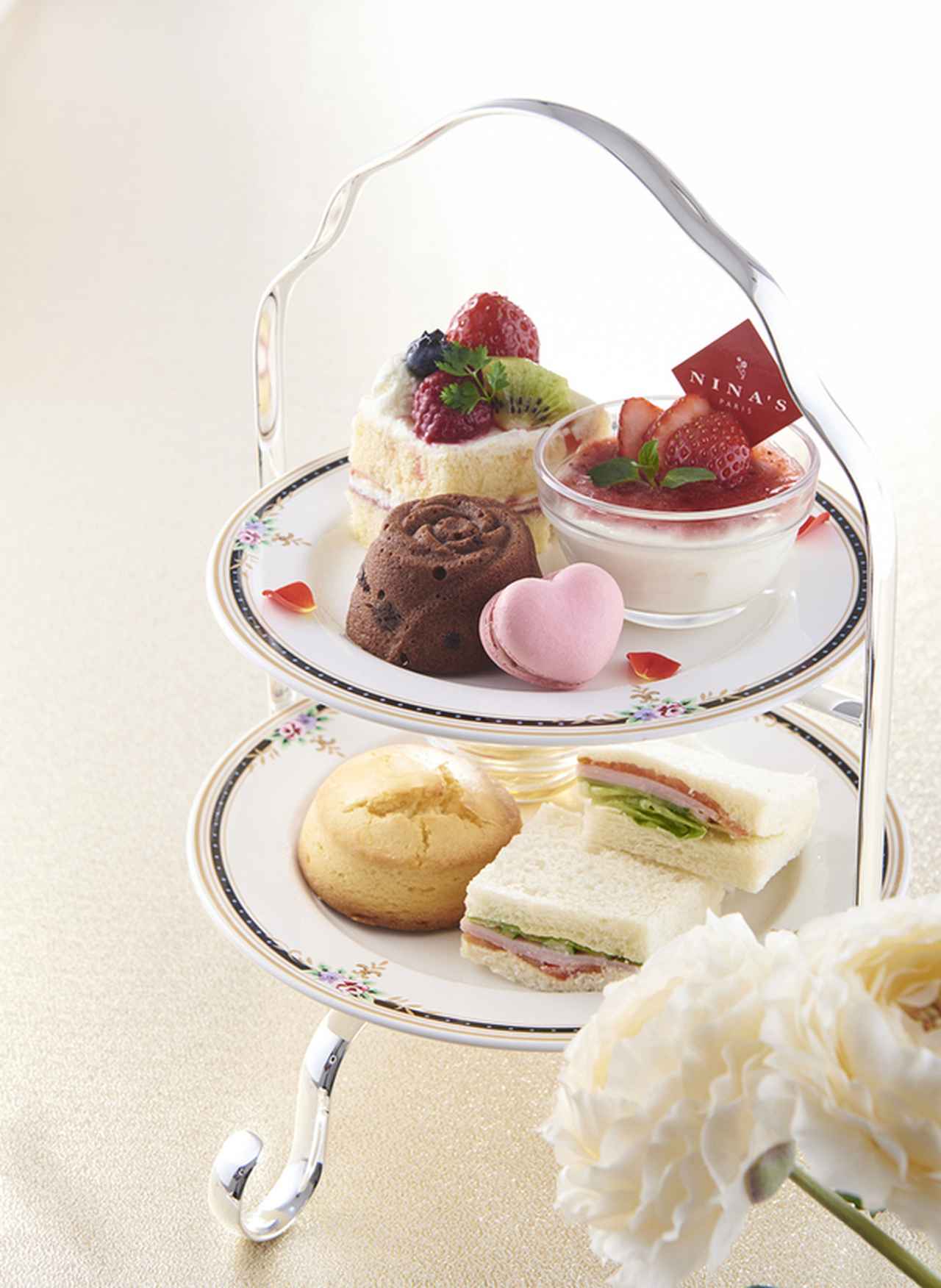 画像: 画像：春のアフタヌーンティーセット