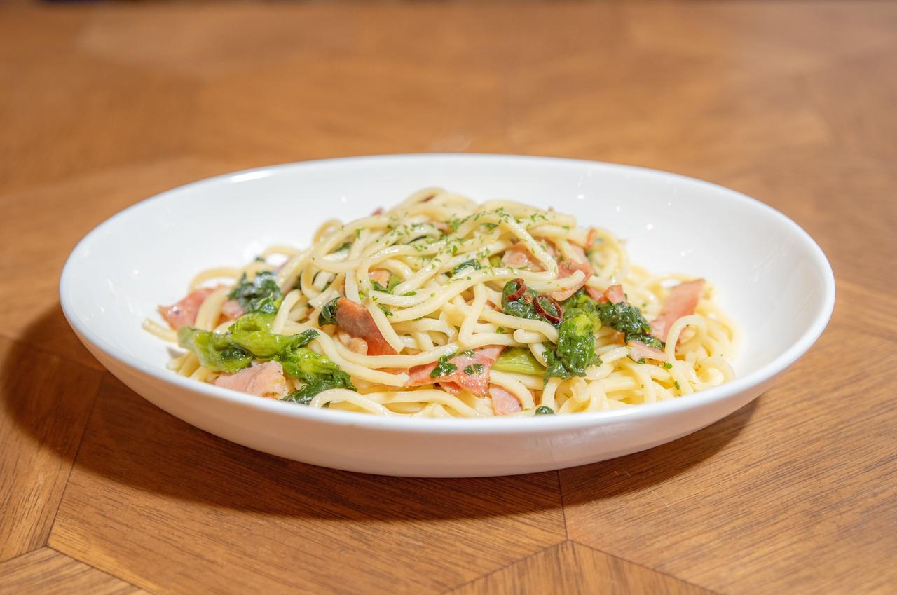 画像: もちもちで弾力のある低加水パスタ