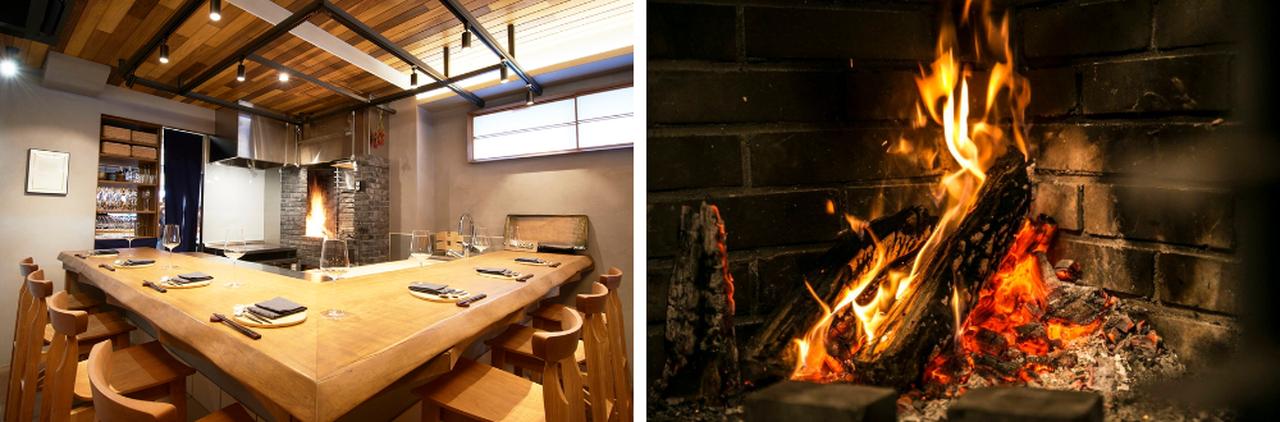 画像1: モダンな店内デザインやシェフの調理風景も魅力