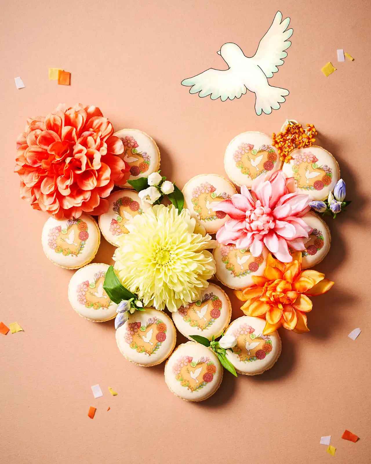 画像: ピースフルマカロン【カスタードプリン】 価格:税込¥270(本体価格¥250)