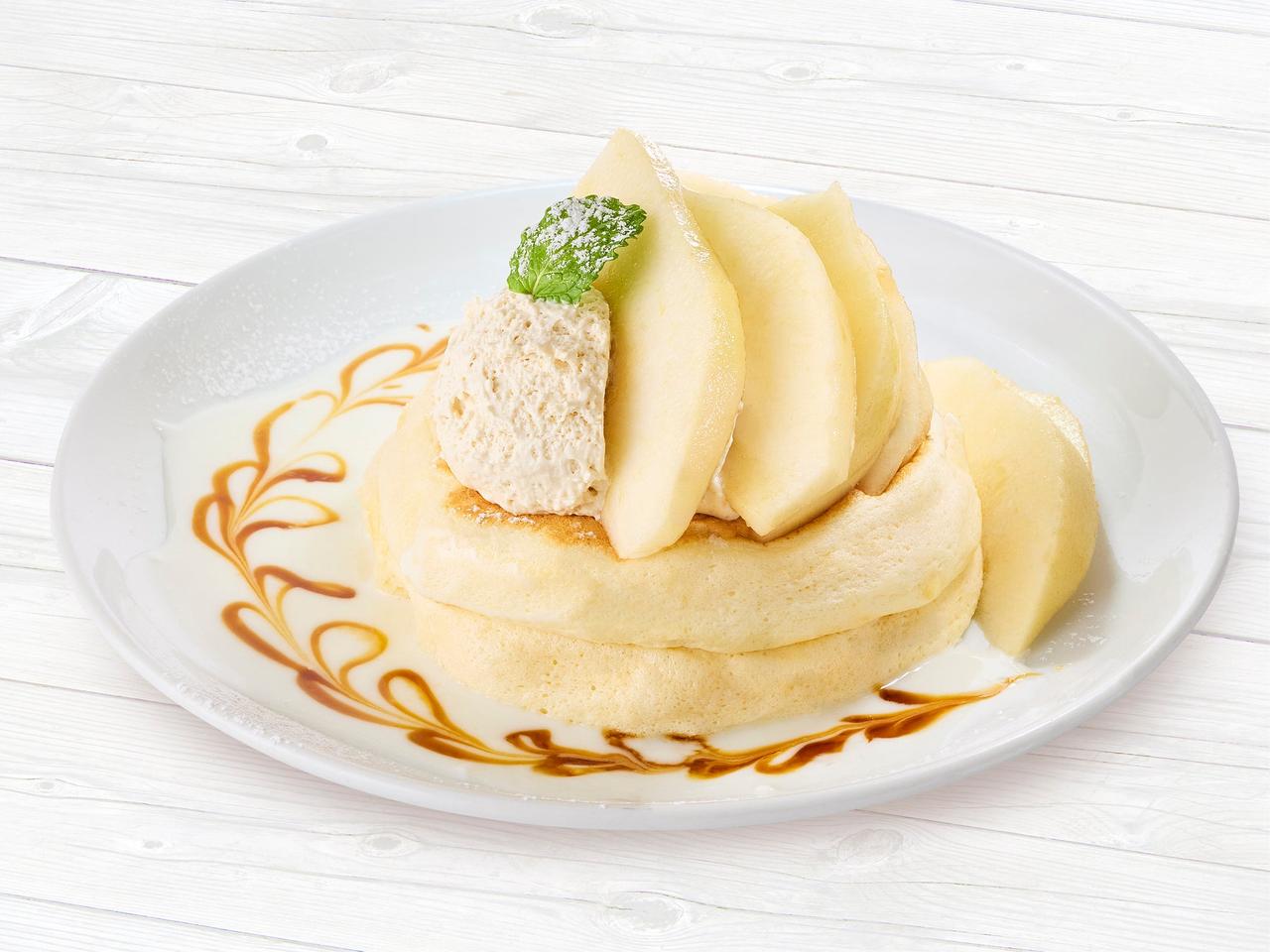 画像: 【ラ・フランス パンケーキ】芳醇な香りと上品な甘さを堪能