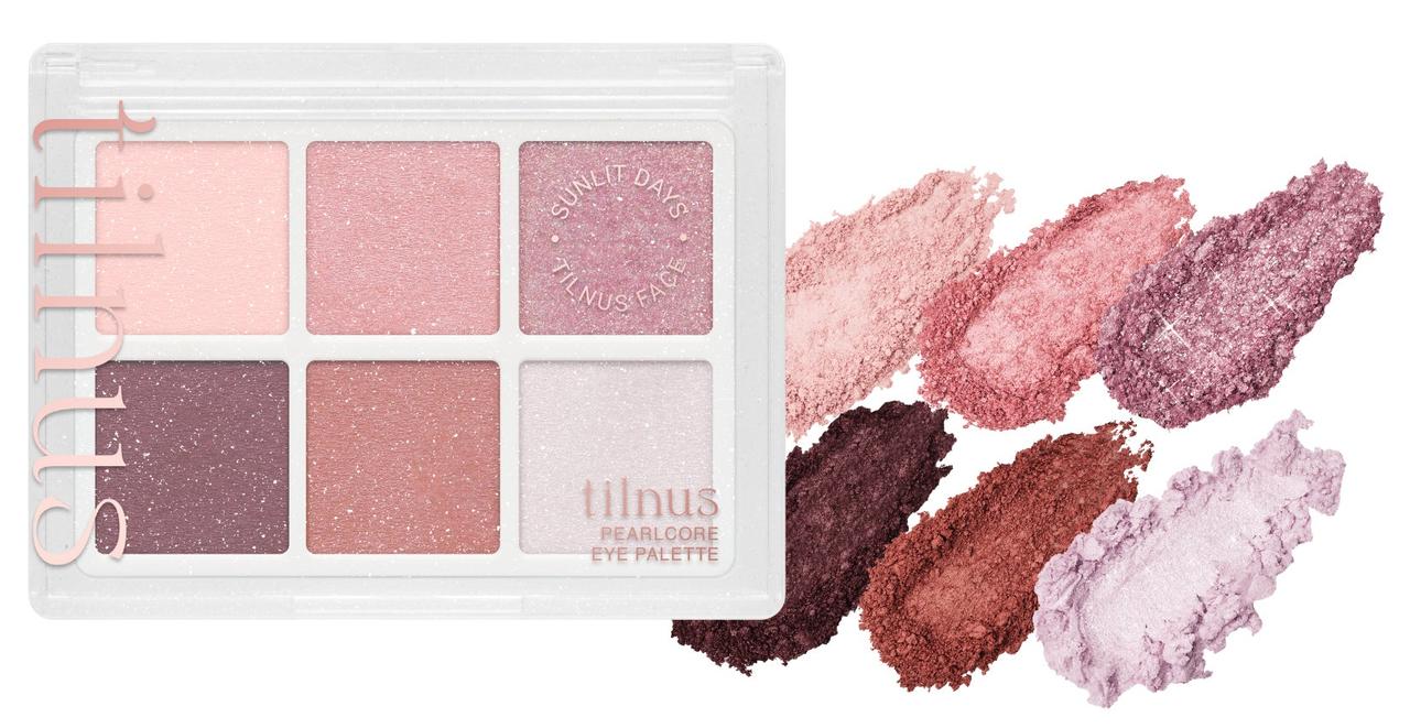 画像4: まばたきするたびパールがきらめく♡日韓共同開発コスメ「tilnus」から“パールコア”な6色アイ&ハイライトパレットが新登場!
