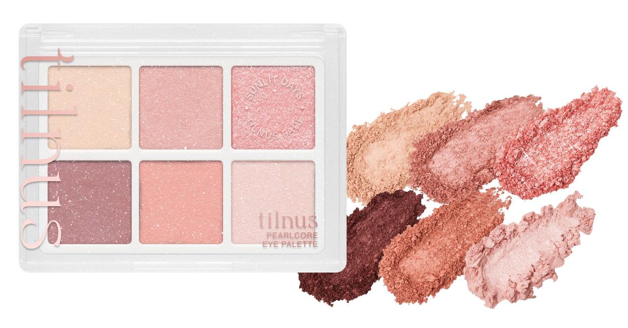 画像1: まばたきするたびパールがきらめく♡日韓共同開発コスメ「tilnus」から“パールコア”な6色アイ&ハイライトパレットが新登場!
