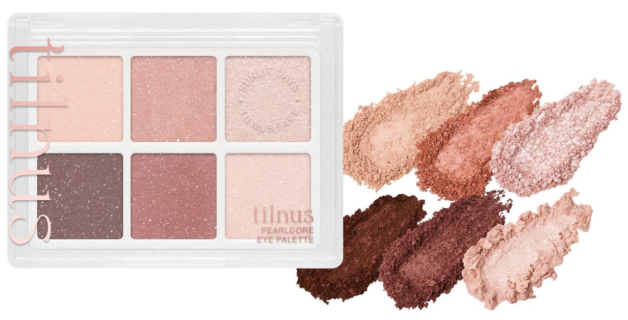 画像2: まばたきするたびパールがきらめく♡日韓共同開発コスメ「tilnus」から“パールコア”な6色アイ&ハイライトパレットが新登場!