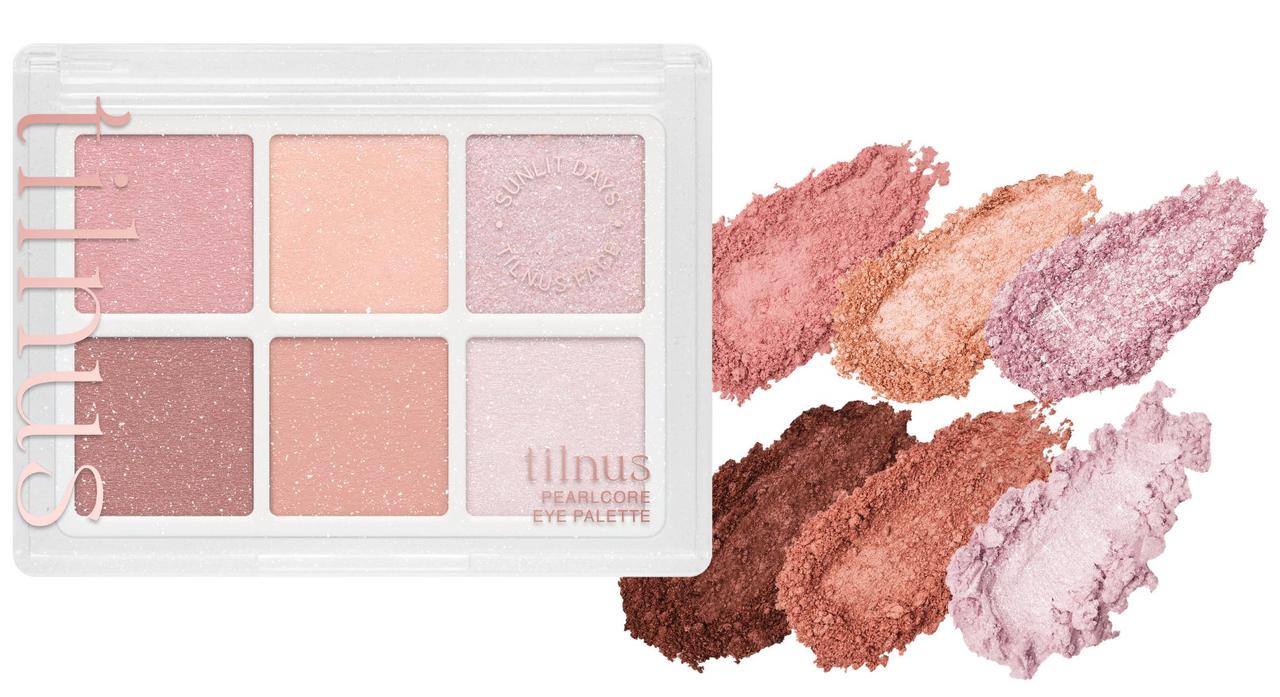 画像3: まばたきするたびパールがきらめく♡日韓共同開発コスメ「tilnus」から“パールコア”な6色アイ&ハイライトパレットが新登場!