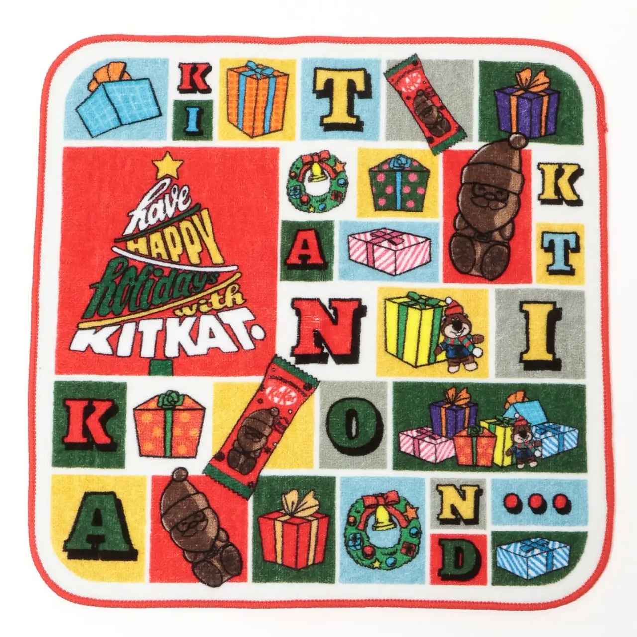 画像2: 商品名:キットカット ホリデイサンタ タオルハンカチ 価格:880円(税込)