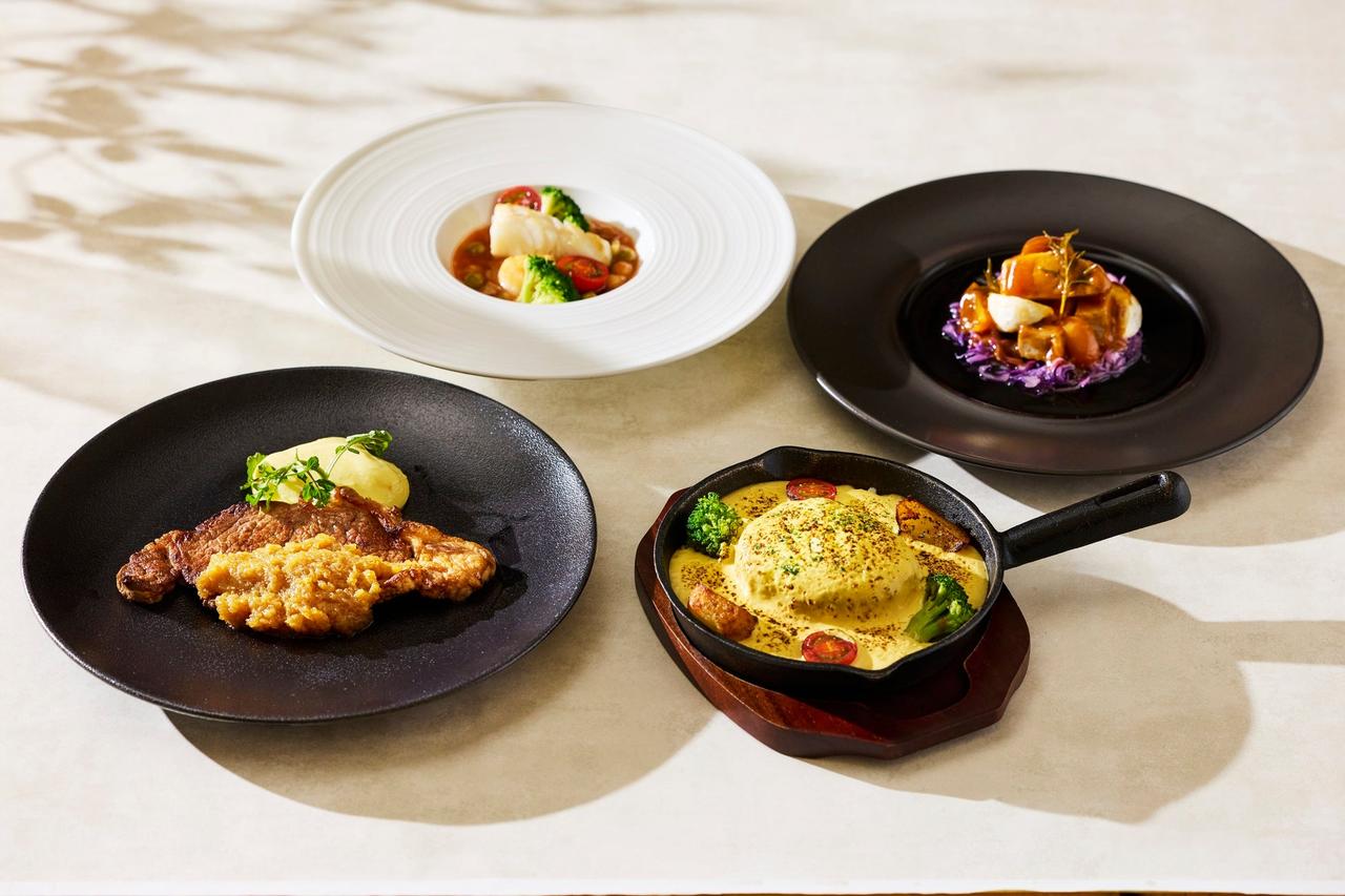 画像: 4種から選べるメイン料理