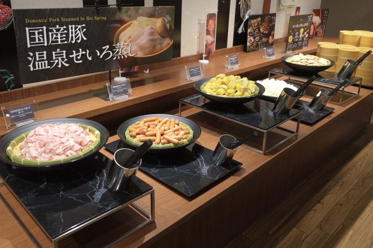 画像: 国産豚 温泉せいろ蒸し