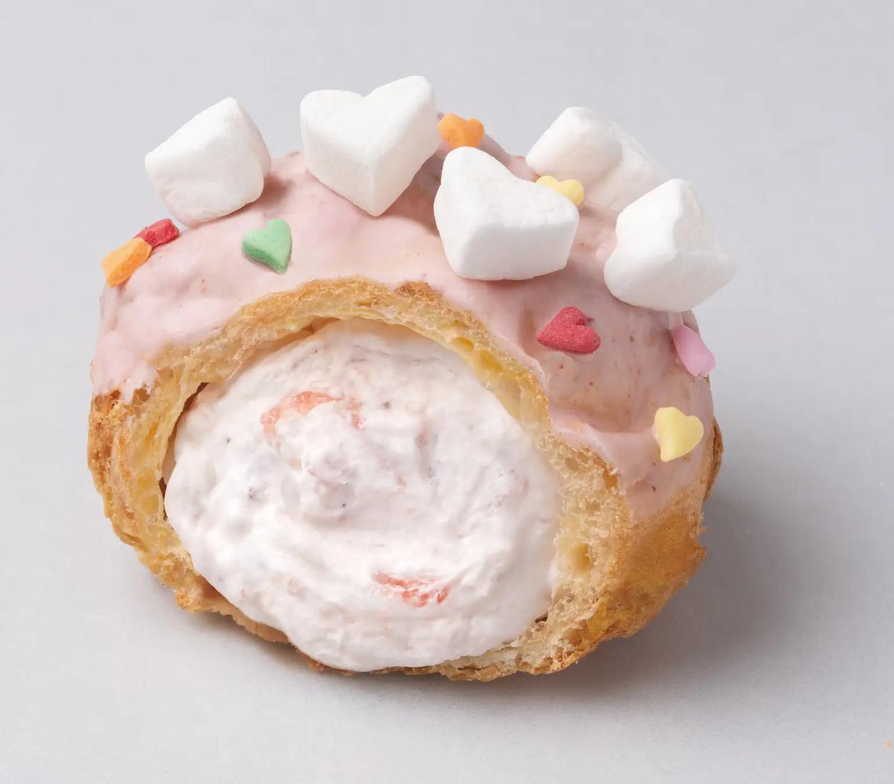 画像: プリキュアシュー（キラキラ！紙製コースター1枚付き） 販売期間：2025年12月1日（月）～なくなり次第終了 販売価格：420円（税込） 販売店舗：全国のビアードパパ