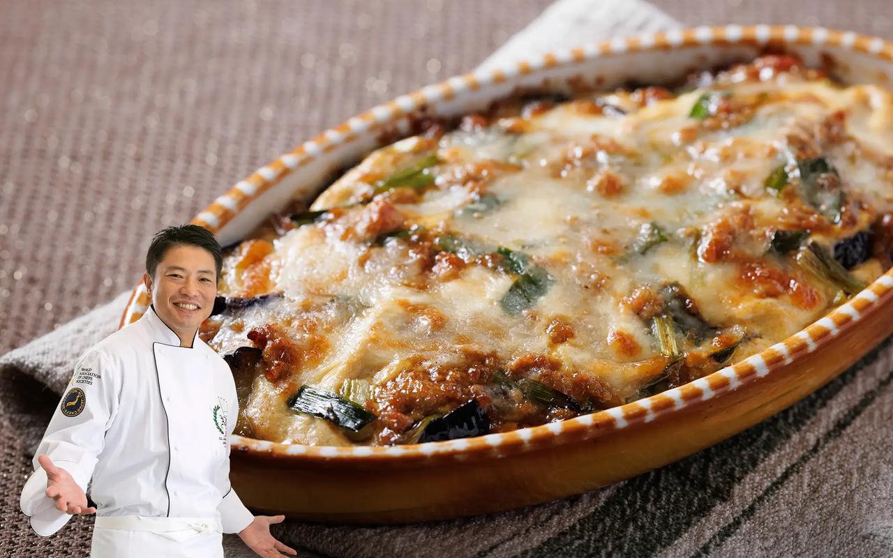 画像: 高知野菜の和風グラタン ニラと豆腐となすの重ね焼き