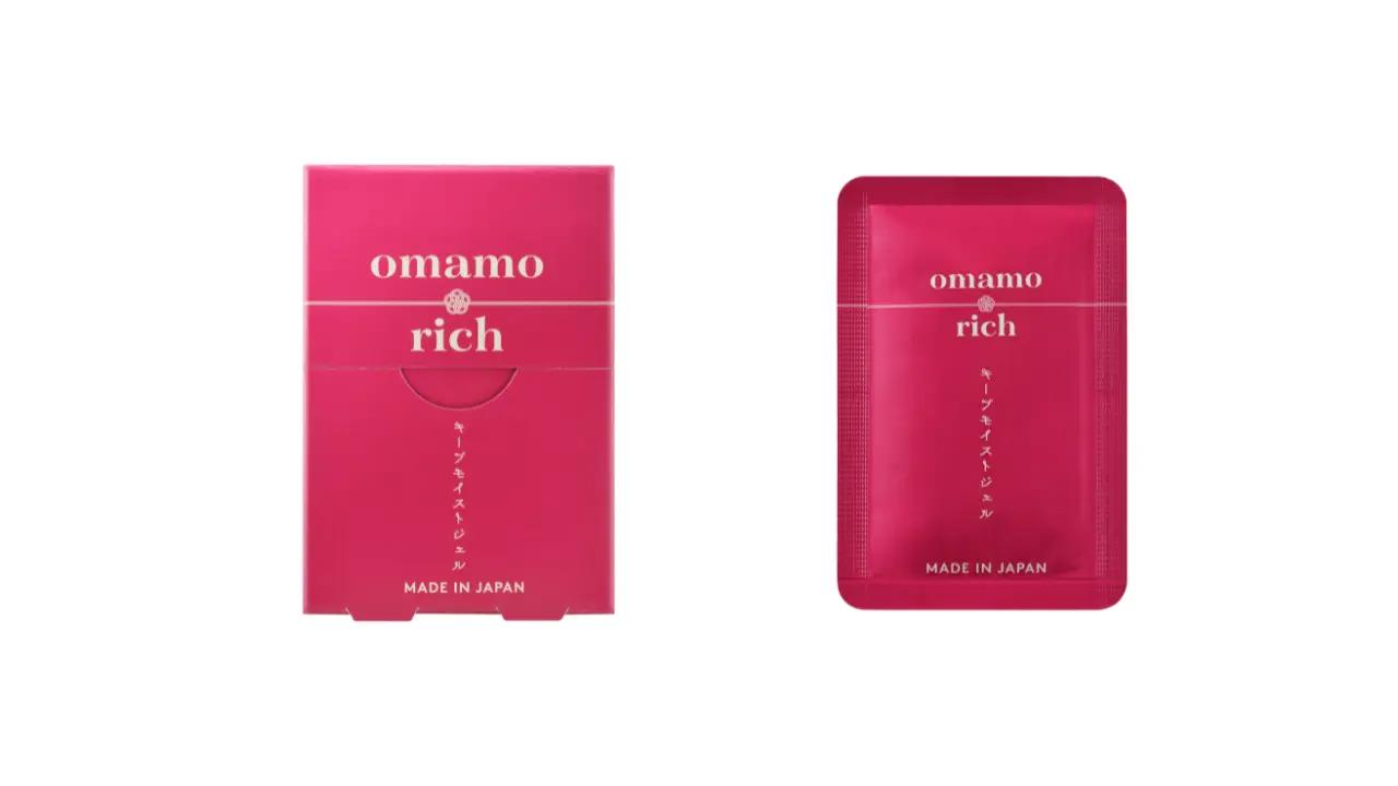 画像: 商品名：omamorich キープモイストジェル 内容量／価格：4g × 5枚入り／1,760円（税込） 公式発売日：2025年10月23日 販売場所：公式オンラインストア、Amazon、楽天、Qoo10、Yahoo!ショッピング ※ドラッグストアなどは2026年より順次販売予定