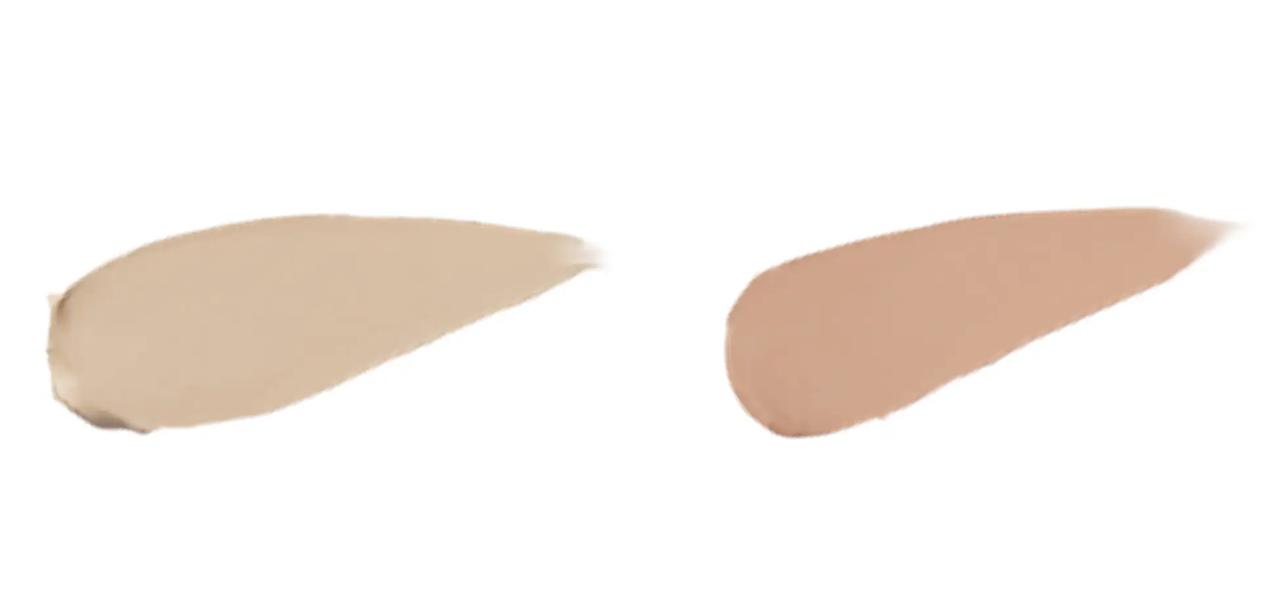 画像: ライトベージュ&オレンジ ライトベージュ:くすみを払い、肌を自然にトーンアップ。 色白〜普通肌の方に。 オレンジ(共通カラー):目のクマのカバーに。