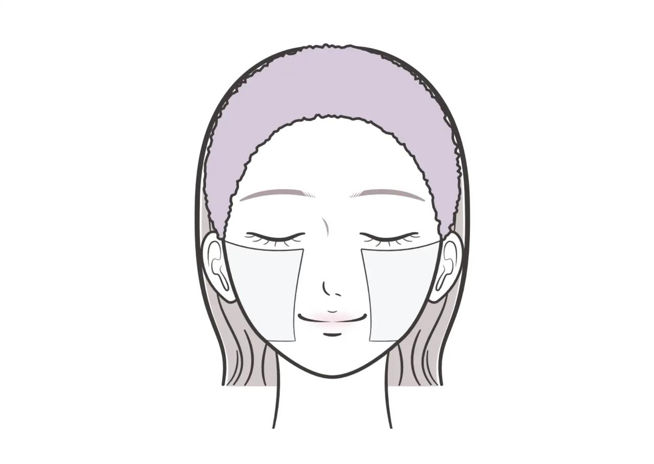 画像: <忙しい朝にぴったりな時短保湿ケア> ベースメイクの印象を大きく左右する両頬への使用が特におすすめ! 部分用シートパックなので、忙しい朝でも手軽にケアできます。