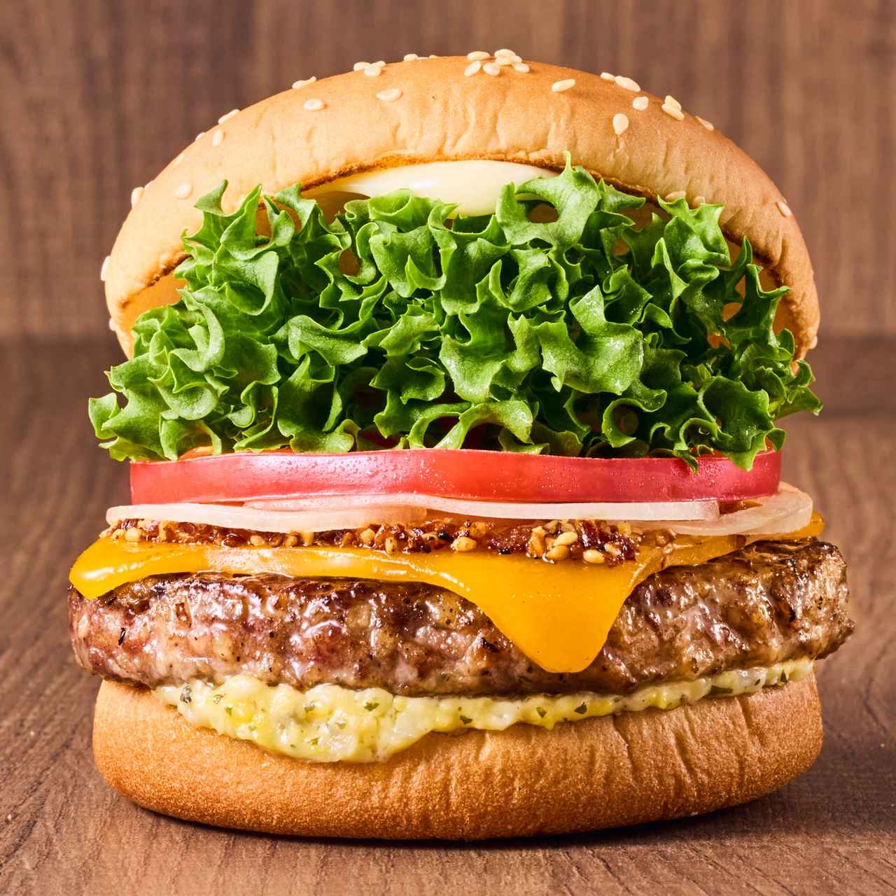 画像: 黒毛和牛チーズバーガー