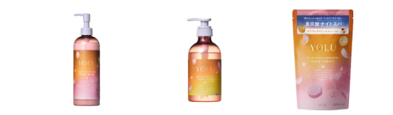 画像: ■ヨル　トリーツ　スプリング　カームナイトケアボディミルク 400g/1,540円（税込） ■ヨル　トリーツ　スプリング　ディープナイトケアボディソープ 440ｍL/1,100円（税込） ■ヨル　トリーツ　スプリング　カームナイトドリーミング　バスタブレット 6錠入り/1,760円（税込）