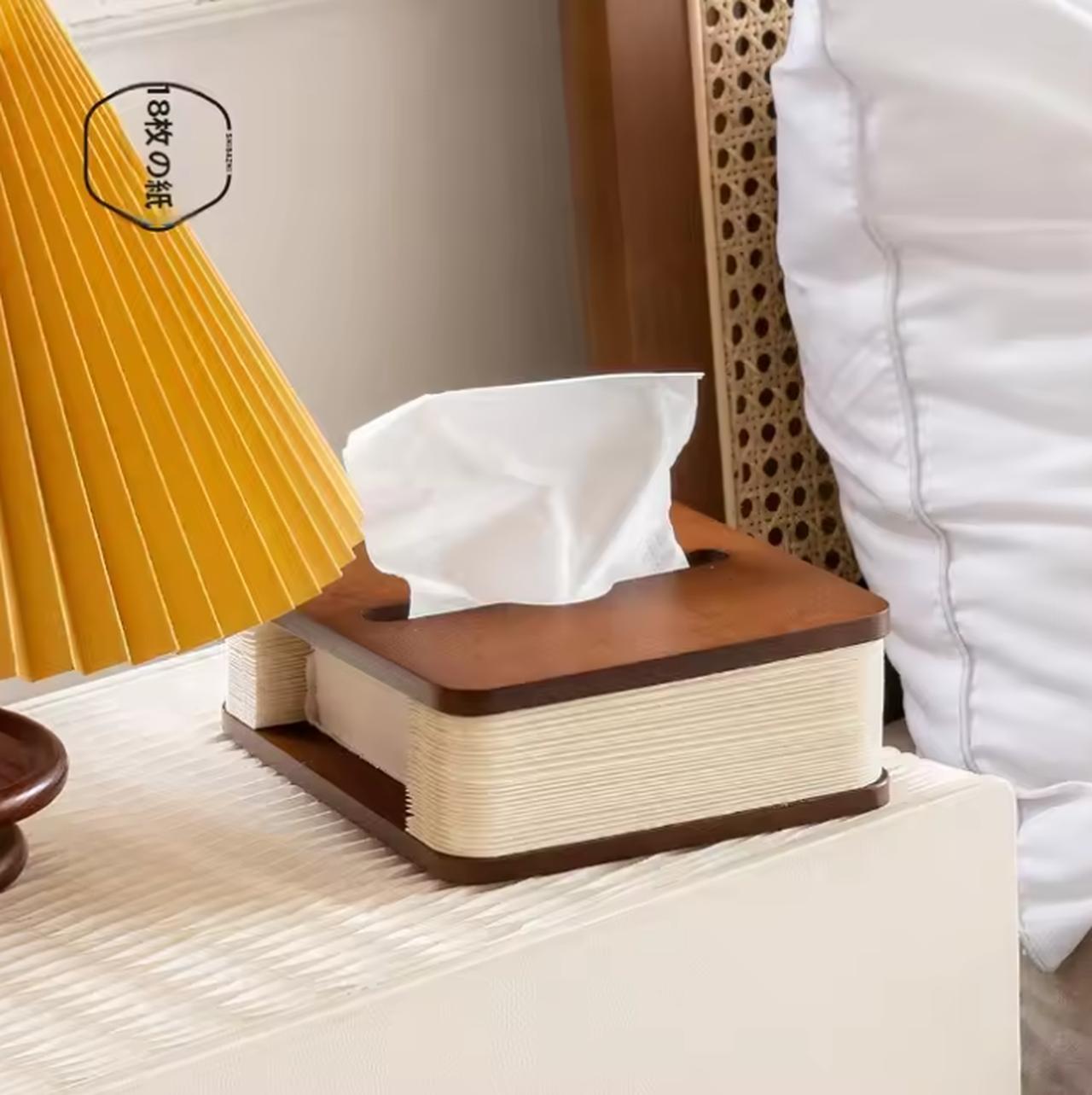 画像: 【持ち運べる箱】折りたたみ式アコーディオンティッシュボックス