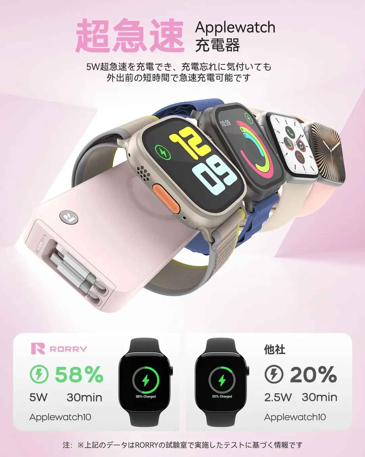 画像1: Apple Watchも同時充電