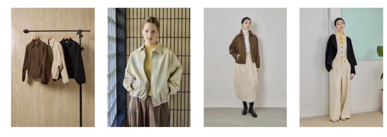 画像: style_5　クロップドジャケット 　※2026年1月16日（金）予約販売商品 軽さのある素材を、シャープな襟元とクロップド丈で構築したジャケット。ミニマルな表情に、裾のギャザーがほのかな丸みとリズムを添えます。クロップド丈ならではのバランスの良さが、どんな装いにもすっと馴染み、大人のカジュアルに取り入れやすい、頼れる一着です。