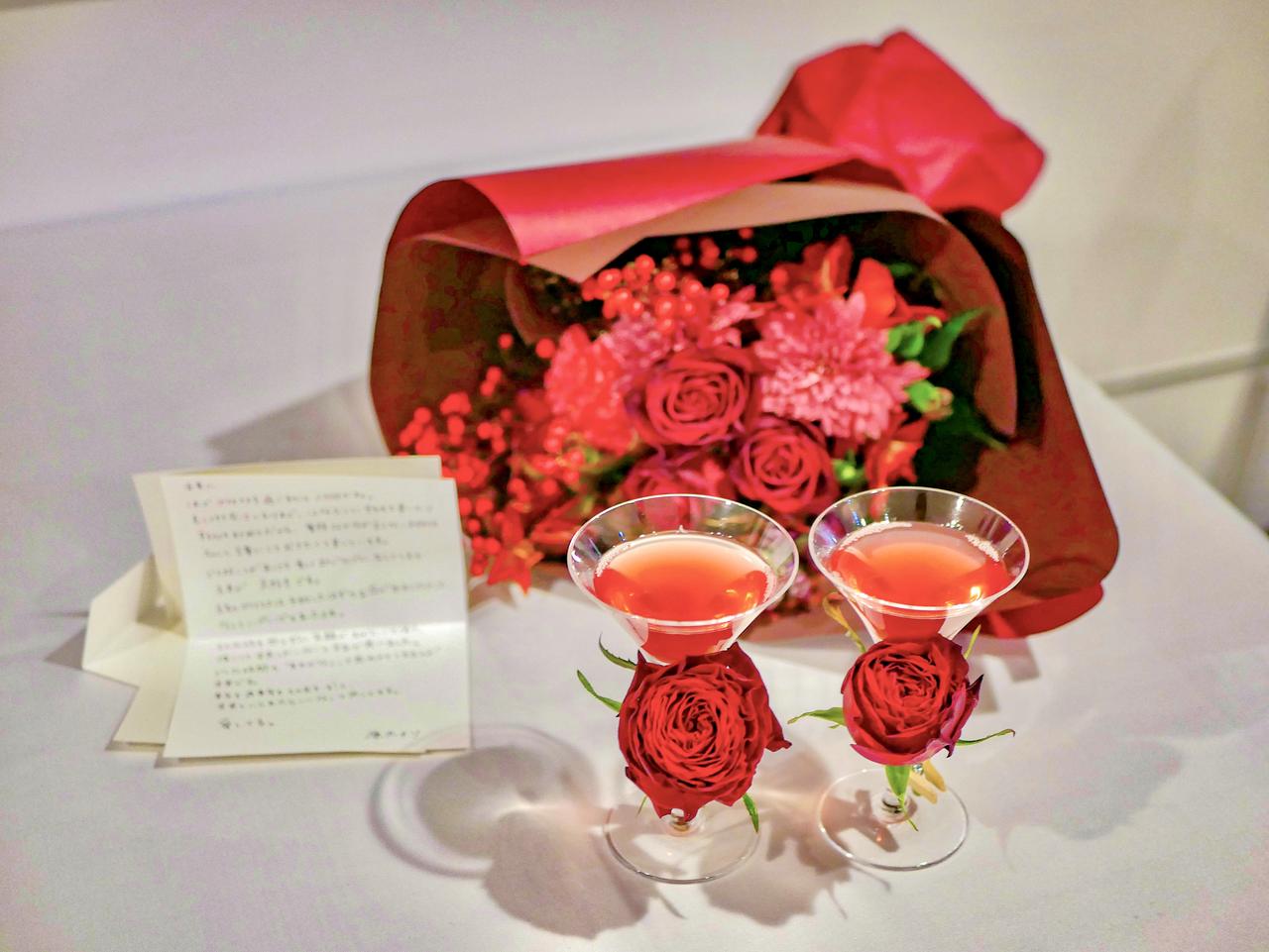 画像2: 横浜ナイトフラワーズとリンクした、記念日仕様の演出