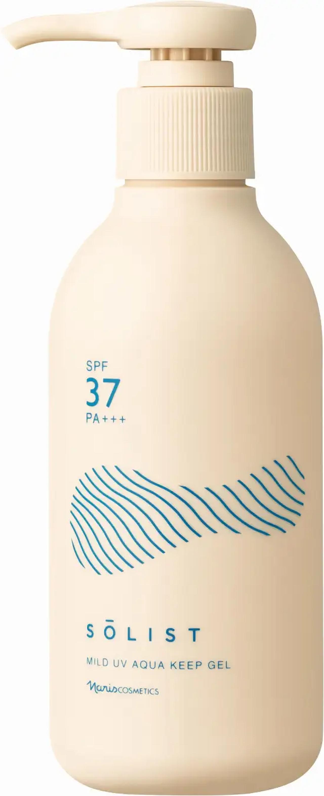 画像: 日やけ止めジェル 価格：1,800円（税抜）1,980円（税込） 容量：180ｍL SPF/PA：SPF37/PA＋＋＋ UV耐水性：★ 使用部位：顔・身体 ウォータープルーフ：〇