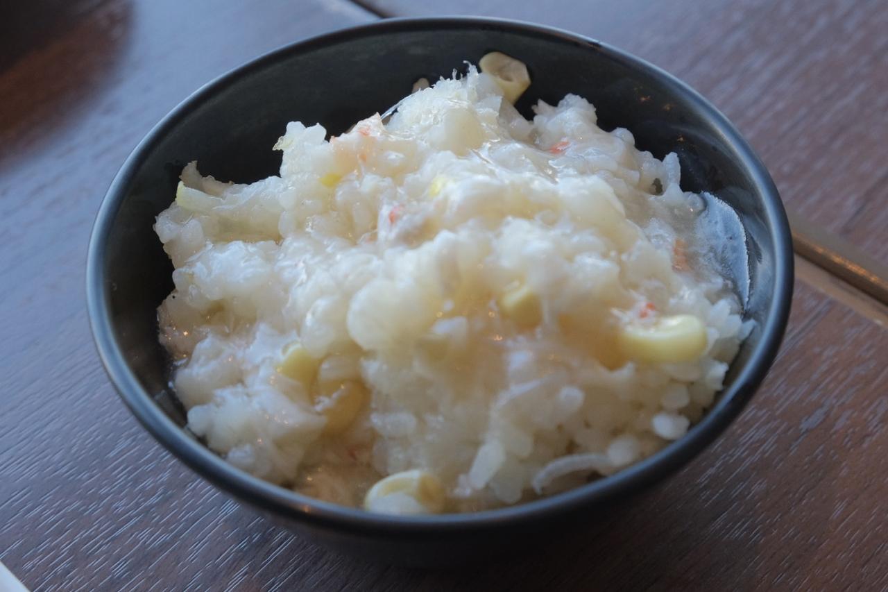 画像3: ⚫︎「竹内養鶏場「米艶」を使った蟹餡かけ白チャーハン」